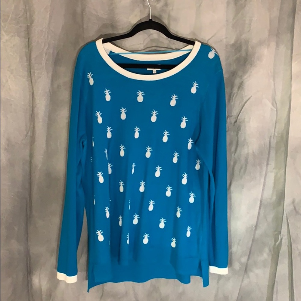 Crown & Ivey Pineapple Sweater